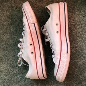 White Low Top Converse Sneaker